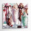 Desserts Milkshake gris, art mural sur toile-1701699724