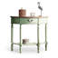 Console rétro en bois massif vert