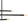 Jamir 6 - Light Dimmable Sputnik Modern Linear Chandelier