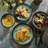 Gibson Elite Green Lantern 16 Piece Double Dowl Terracota Reactive Dinnerware Set