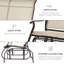 Chaise berçante d'extérieur en métal