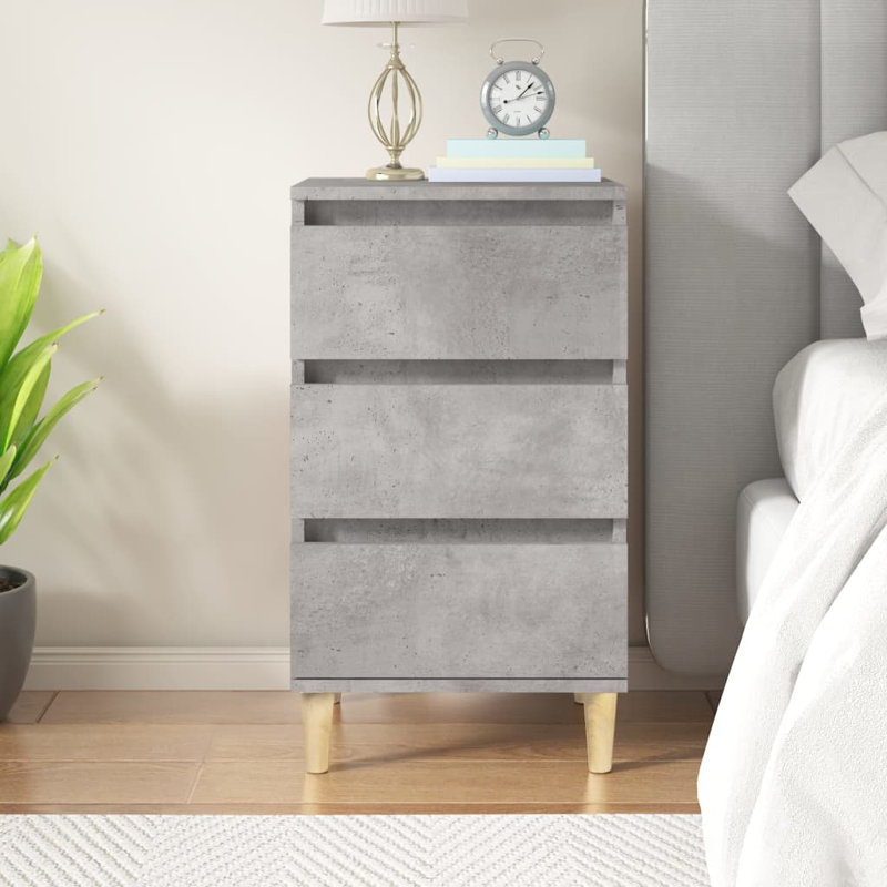 Laci-May 40cm W Bedside Table, Grey