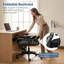 Chaise de bureau ergonomique en filet avec accoudoirs réglables et dossier pliable, chaise de bureau haut dossier à assemblage minimal-809518339