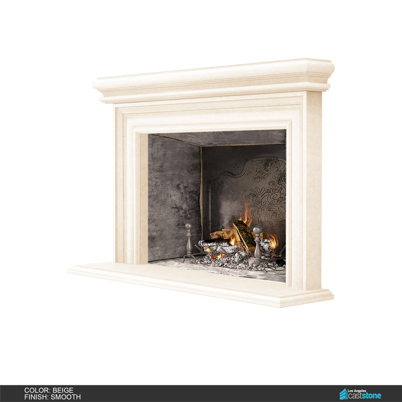 Pourtour de foyer Palermo, Beige lisse