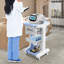 Chariot mobile à 3 niveaux avec chariot de rangement et 2 tiroirs-103215759