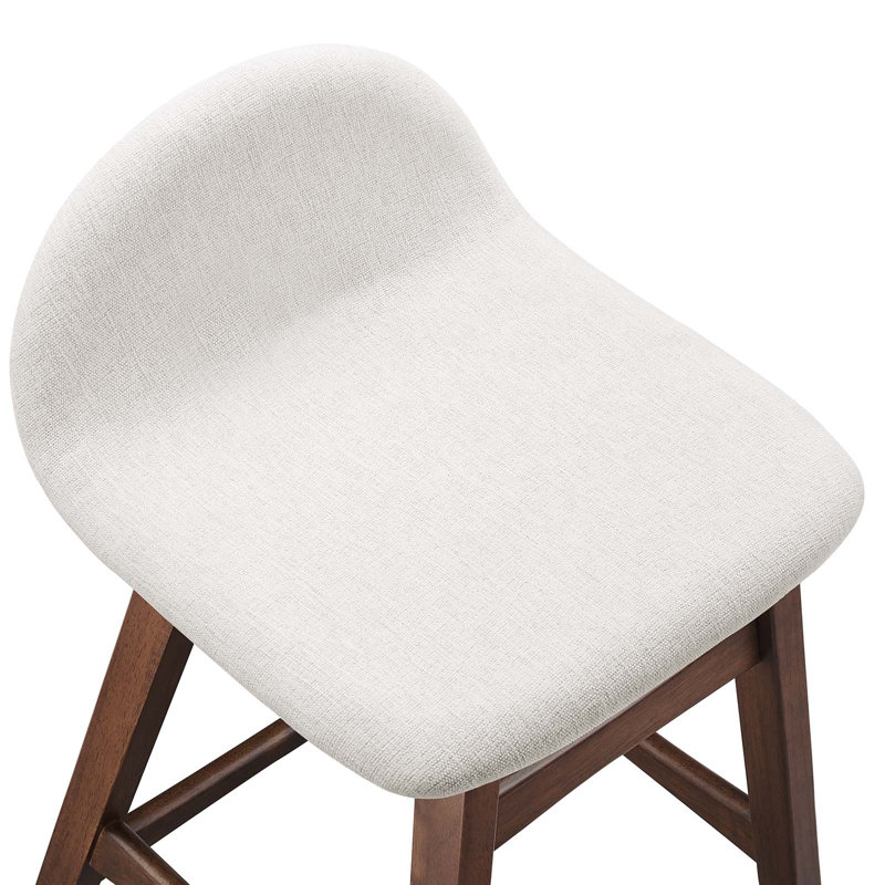 Tabouret Modway Juno, Tabouret de comptoir (siège d’une hauteur de 24, Ivoire