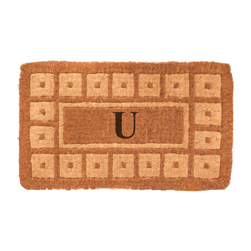Lynette Geometric Outdoor Doormat, Rectangle 2'6" x 4', U