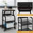 29.5'' H x 20" W Printer Stand With Adjustable Storage Shelf,Utility Cart-103545803