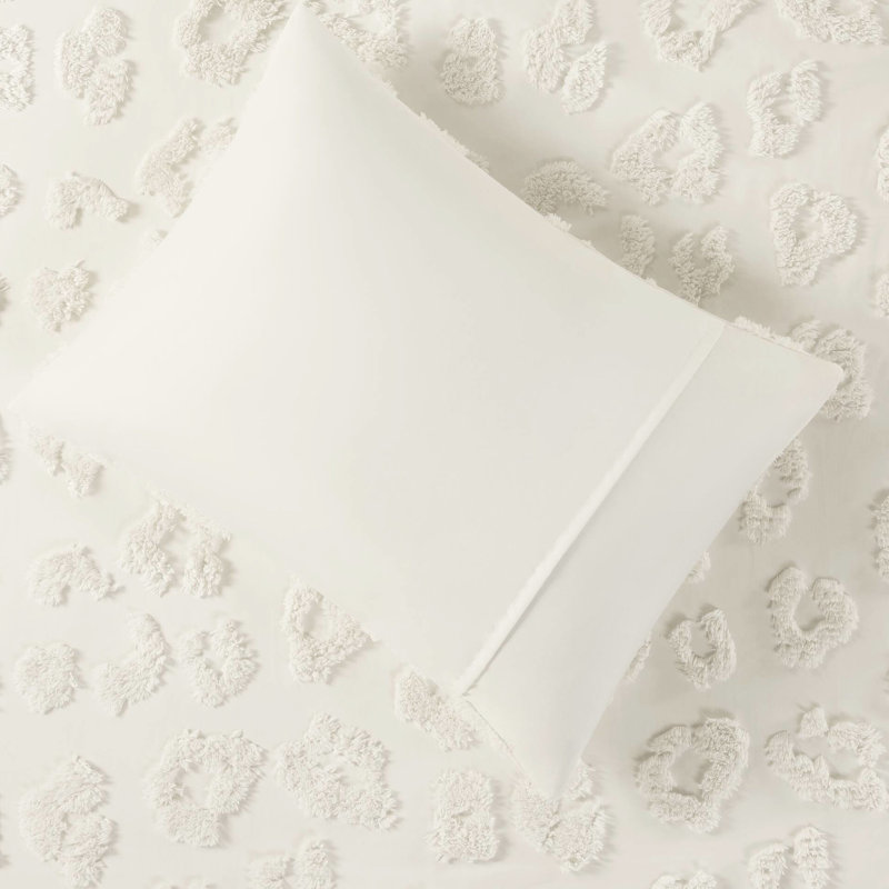Literie pour lit simple / simple TG - édredon en chenille, rembourrage, envers en microfibre, édredon texturé doux, texturé, fer à repasser suggéré