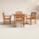 48" Teak Patio Dining Set