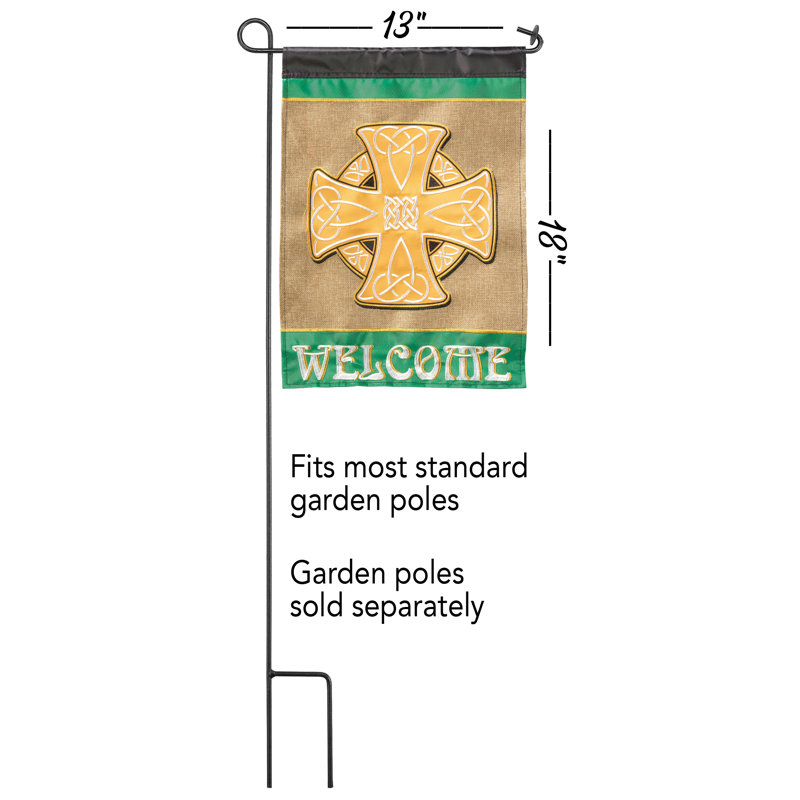 Drapeau de jardin en nylon 18 x 13 po Eivydas