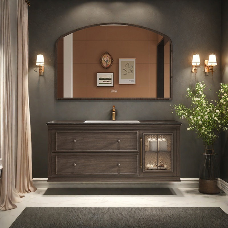 Armoire de salle de bain française, H 21,6 po x l 51,1 po x P 21,6 po