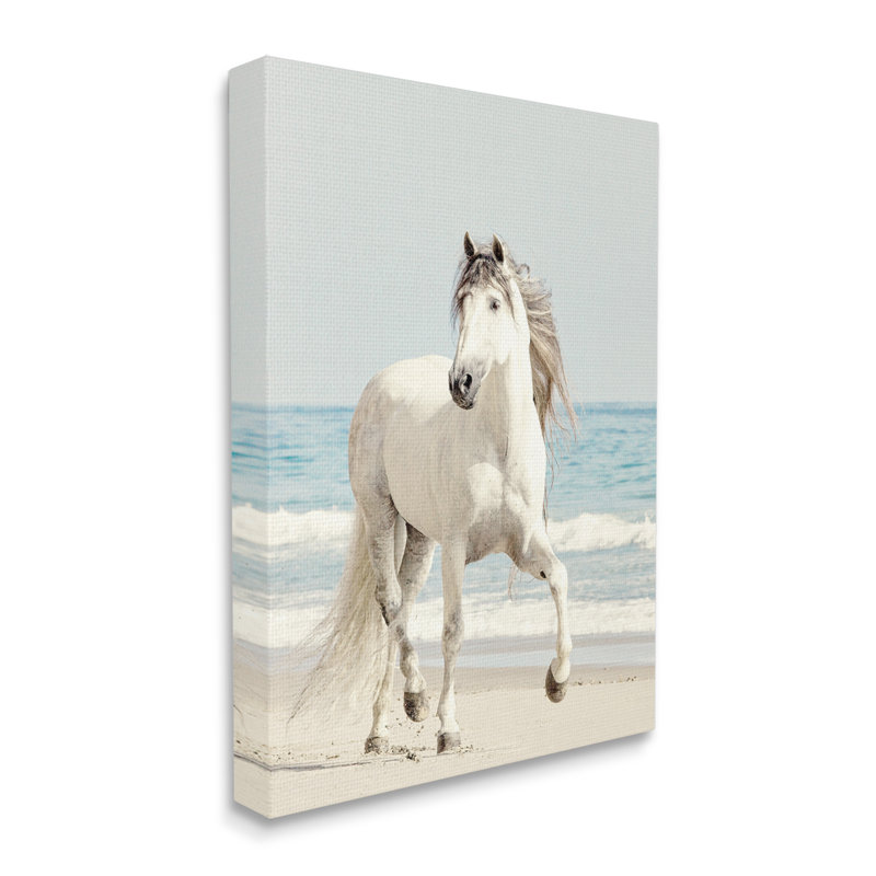 Art mural sur toile étalé par un cheval sauvage au soleil, par Jan Walters, H 30 po x l 24 po x P 1,5 po, Toile tendue