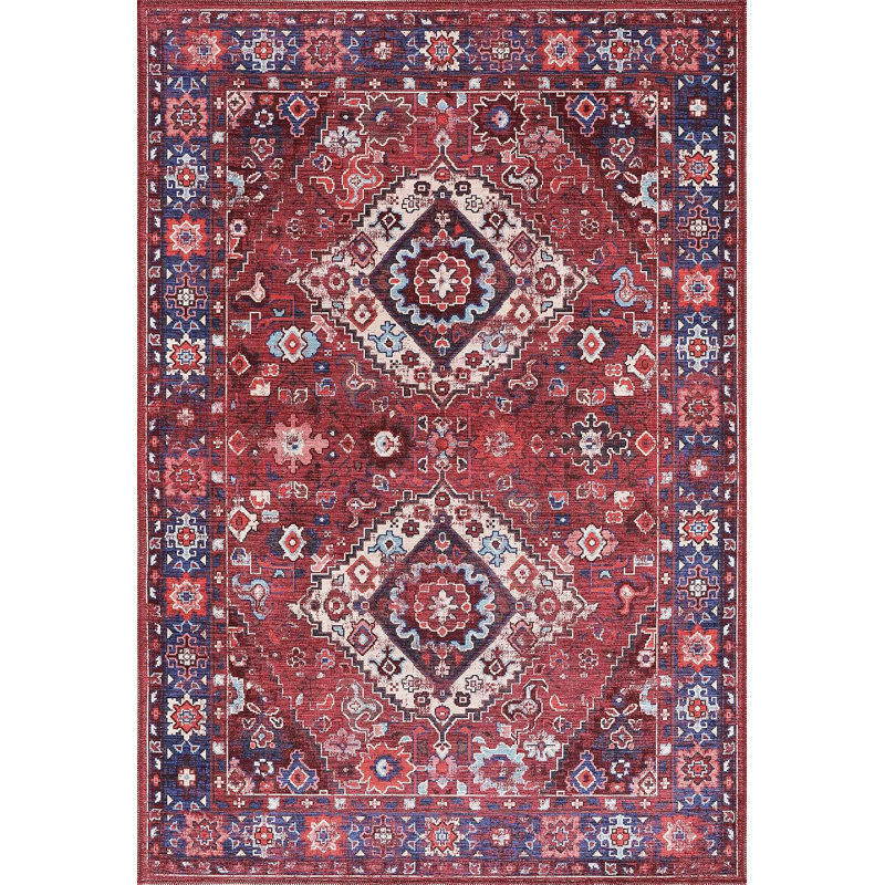 Traditional Area Rug Modern Non Slip Mat Large Entryway Rugs Washable Carpet Pad For Bedroom - 1307, Rectangle 200 x 290 cm