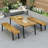 1 DINING TABLE+2 DINING BENCHES