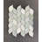 4" x 2" Ming Green Leaf Pattern Marble Novelty Mosaic Tile