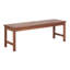 Banc de patio moderne en bois massif brun Chevrontop