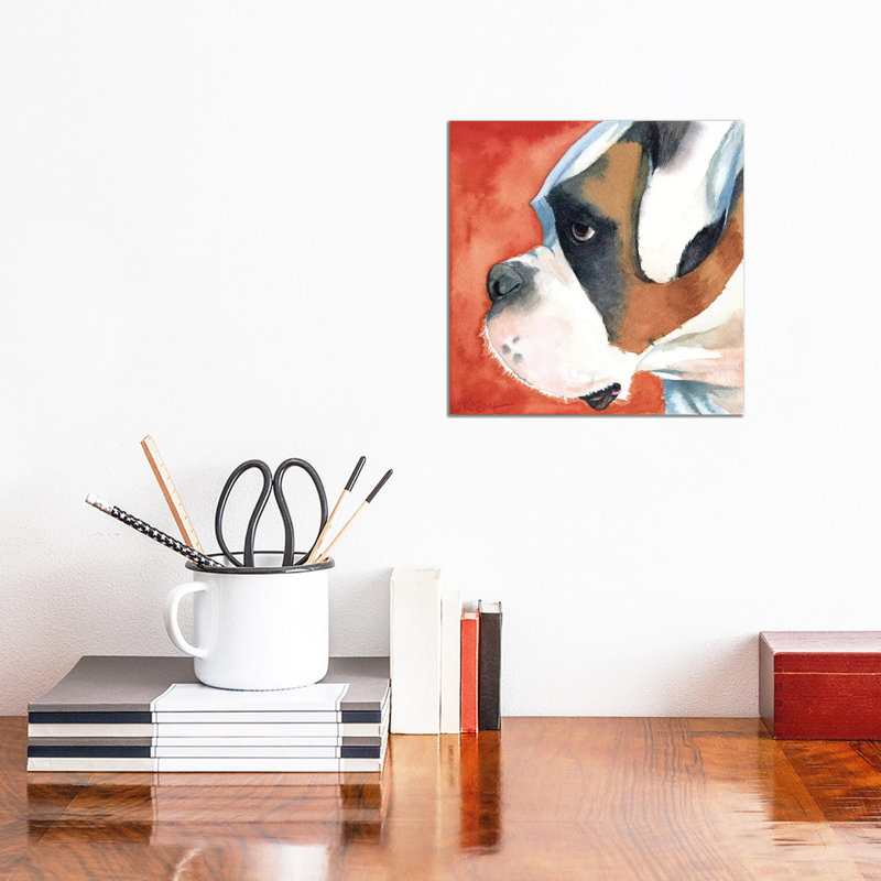 Buster Lookin North by Teresa Kogut - Painting on Canvas, Wrapped Canvas, 66.04cm H x 66.04cm W x 3.81cm D