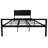Babbitt Vegan Leather Metal Platform Bed-262917853
