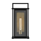 Langston Two-Tone Wall Mount Aluminum Outdoor Lantern