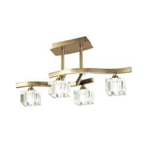 Cuadrax LED Semi Flush Mount