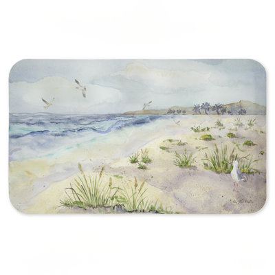 Tapis de sol anti-fatigue Seagull par Beach Shore, design par Audrey Jeanne Roberts, 30 po x 18 po