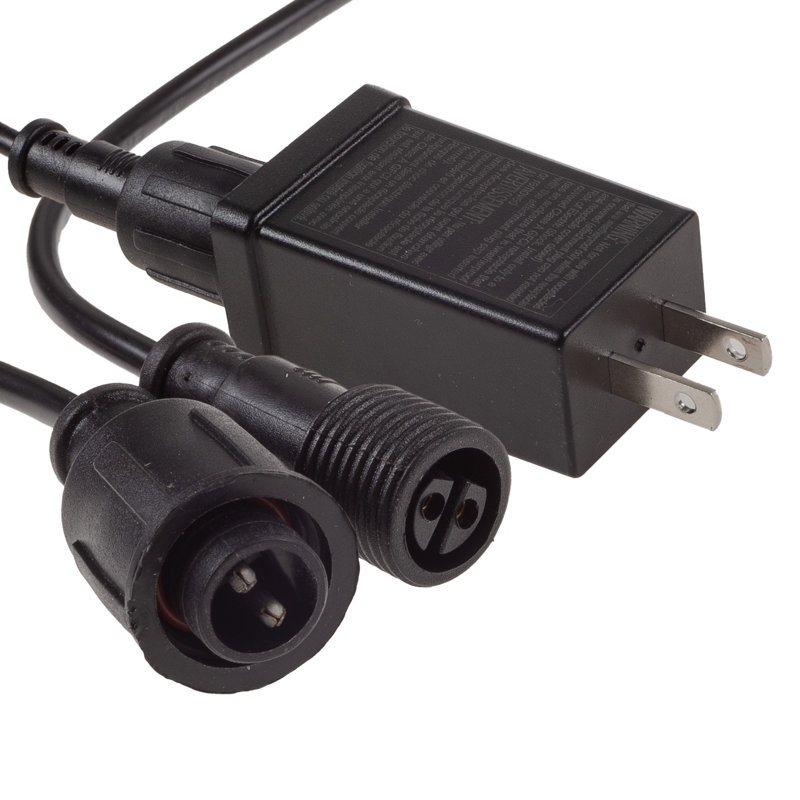 Set of 8 Black Low Voltage LED Outdoor Spotlights