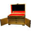 Chinese Daisy Mirror Jewelry Box