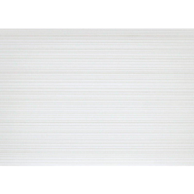 Miroir de commode Ameya, conception encadrée, grain de bois blanc imprimé, 36 x 39