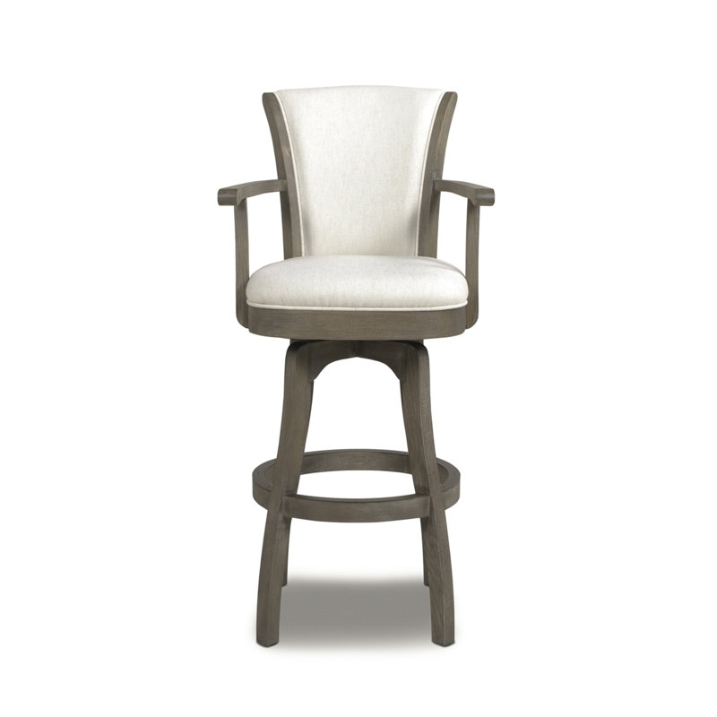 Rangs pivotant, Blanc naturel, Tabouret de bar (siège d’une hauteur de 31 po)