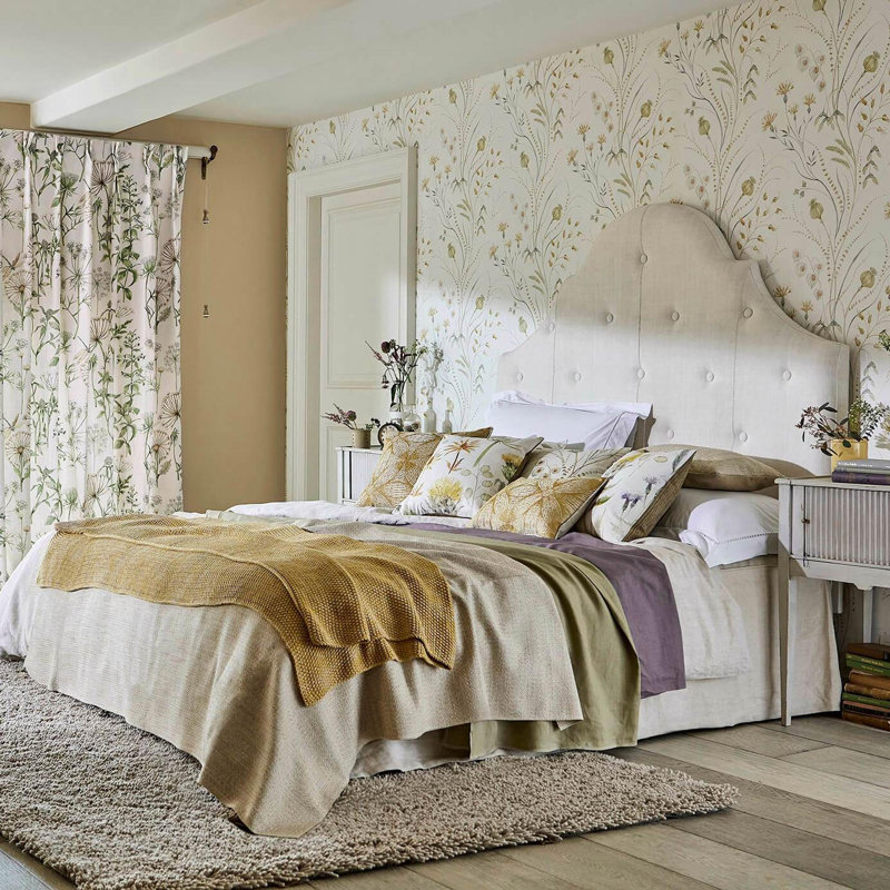 Summer Harvest Wallpaper, Silver/Chalk