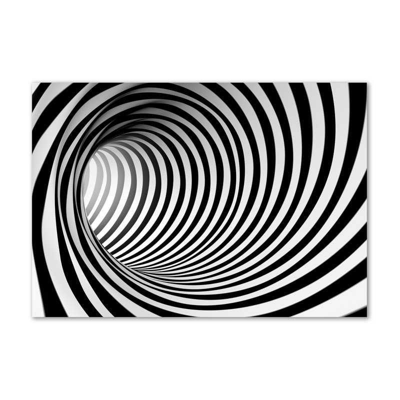 Canvas Print - Wall Art - Prints On Canvas - 100X70 Image Picture Theme: 3D Tunnel