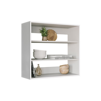 Prepac Elite 32” Wide Upper Cabinet, White Pantry Kitchen Storage Cabinet, Garage Cabinet, Laundry Room Cabinet with 2 Adjustable Shelves 12" D x 32"