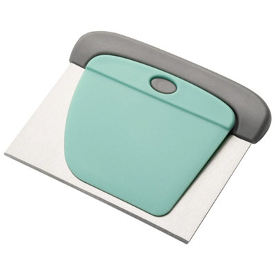 Cake flour scraper Stainless Steel Two In One Dough Knife Baking Dough NoodleS Cutter Household Cake Flour Scraper