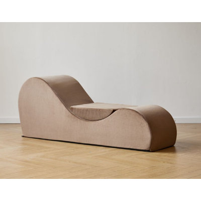Yoga Chaise Lounge Chair with High-Density Foam Core & Removable Machine-Washable Cover by Wrought Studio