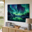 Reproduction d'art mural sur toile Northern Lights Aurora Borealis-129643185