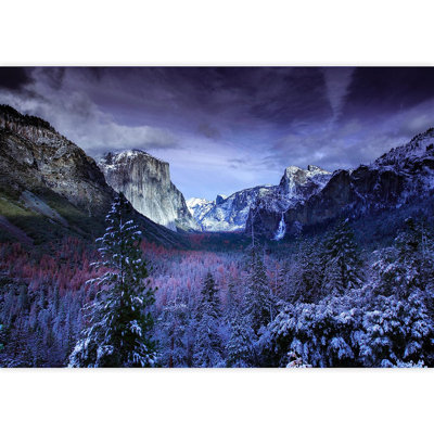Landscape with Mountain and Snow Paintable Wall Mural