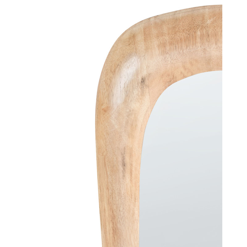 Solid Wood Irregular Floor Mirror