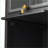 Cabinets with Four-Tier Glass Doors, Five-Tier Storage - Iron + Glass, Black | Contemporary | Entryway-149769828