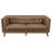 Maximillion Brown Tuxedo Arms Sofa