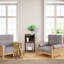 Table de chevet en brun