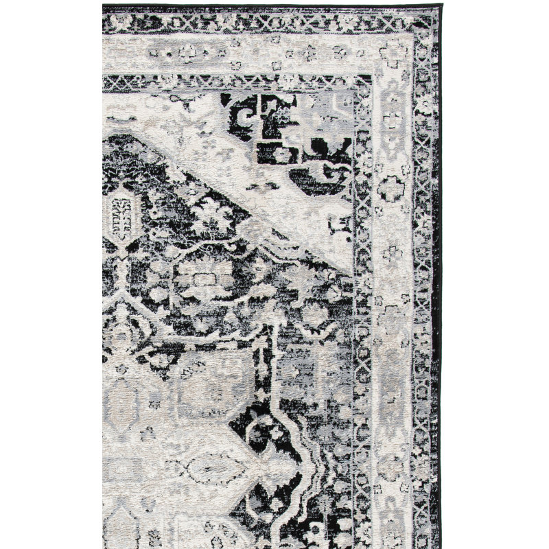 Alberte Performance Oriental Rug, Square 6'7"