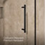 Pleat Frameless Sliding Bath Door-1558757537