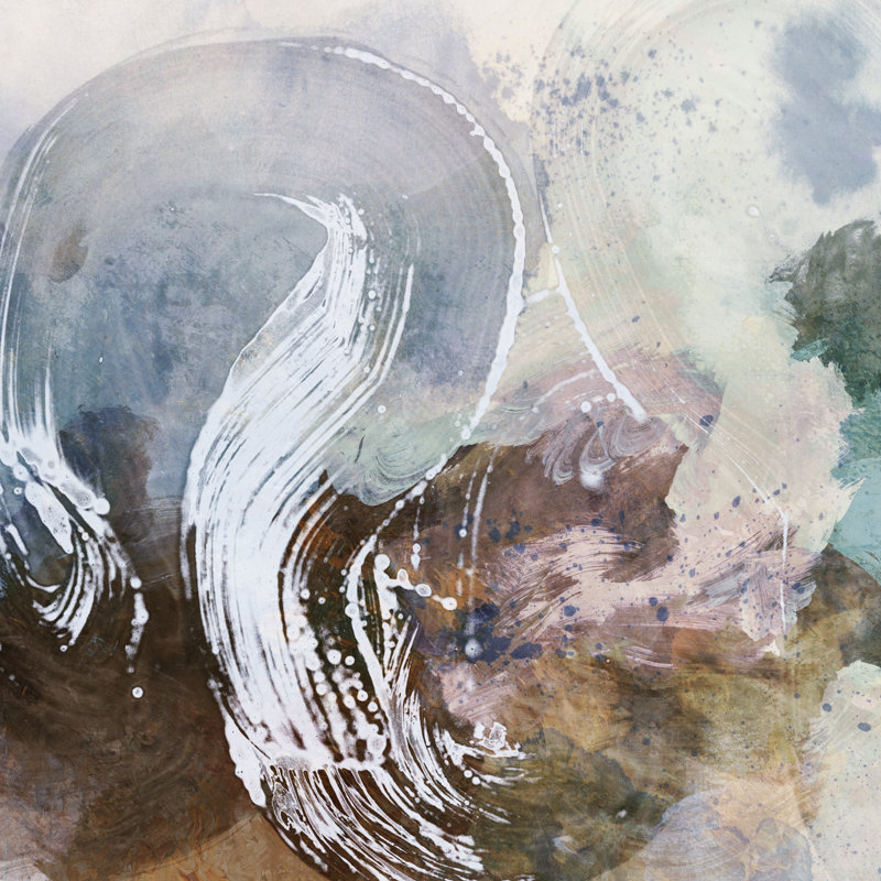 Tayte Iridescent Oceania II by Victoria Barnes - Wrapped Canvas Print, 30 cm H x 30 cm W