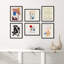 «Mid-Century Matisse Shapes Plants» encadré 6 pièces par Henri Matisse-90645157-90645159