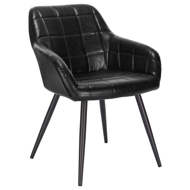 Antoinette Upholstered Dining Chair, Black