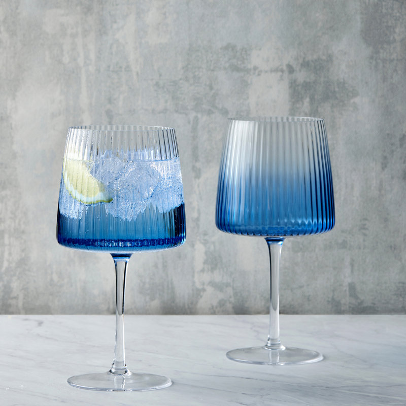 Empire Gin Glasses, Blue