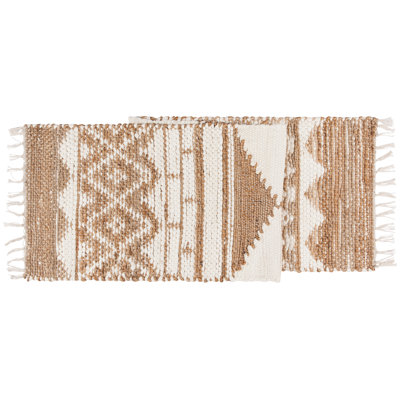 Teremba Geometric Cotton Blend Table Runner