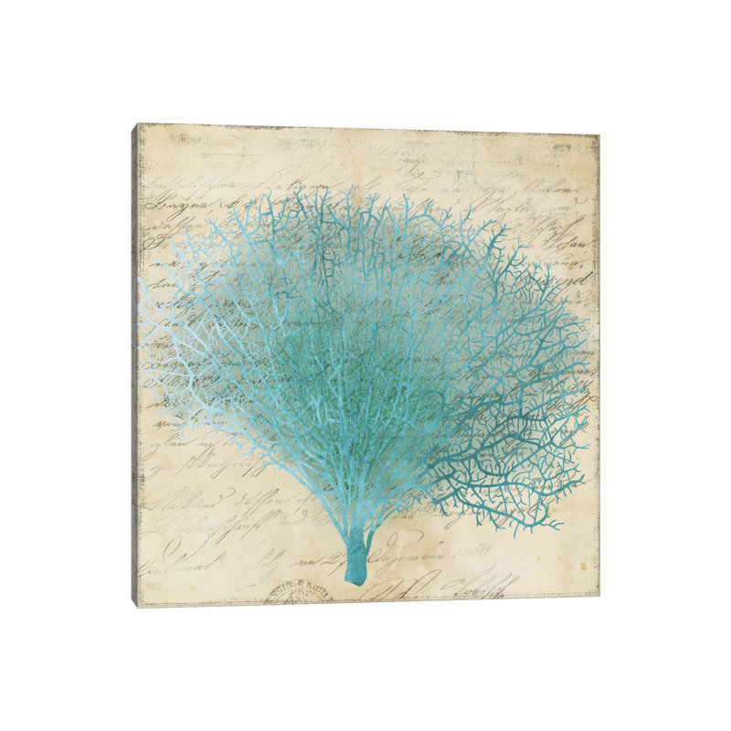Blue Coral III - Wrapped Canvas Print, 30.48 cm H x 30.48 cm W
