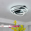 Ventilateur de plafond encastré 24 po avec télécommande DEL à intensité variable réglable -1898027231